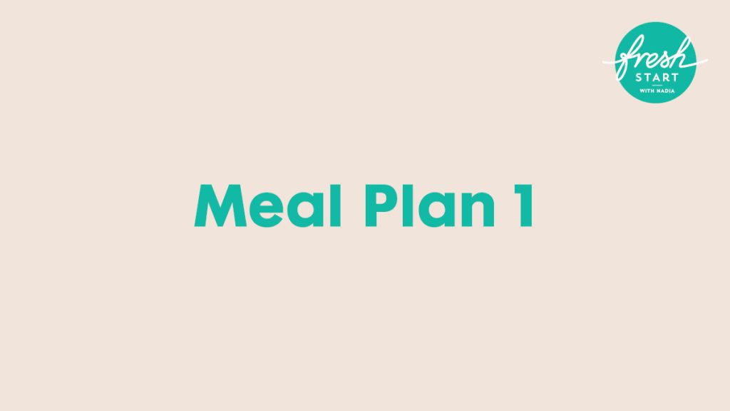 meal plan 1 blog