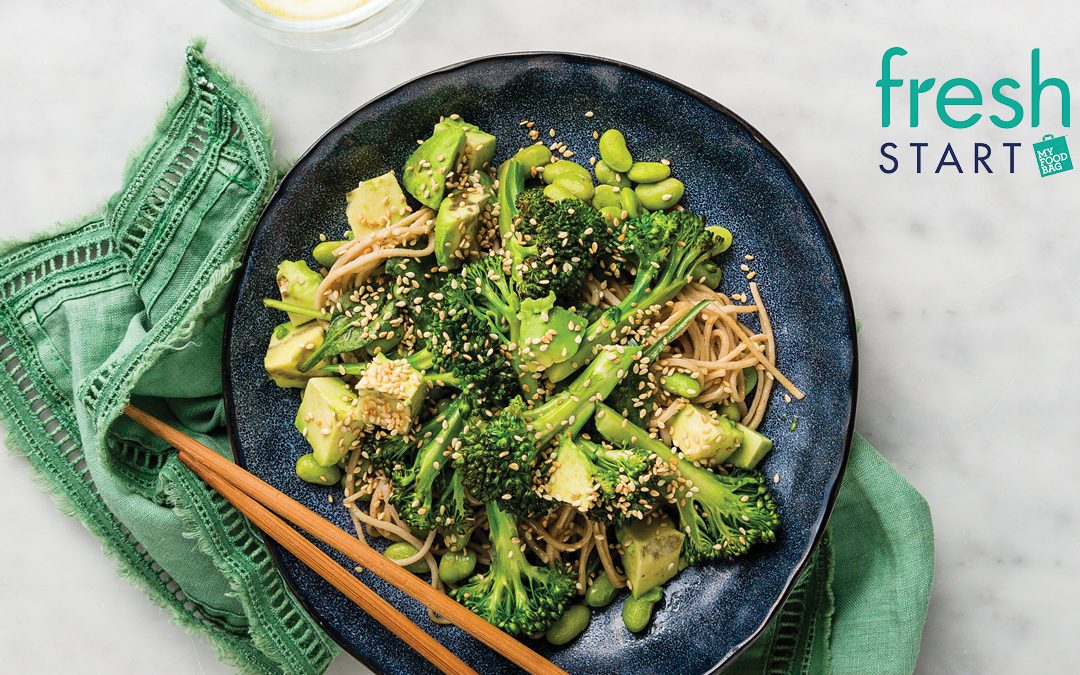 Soba Salad with Avocado & Tahini Dressing