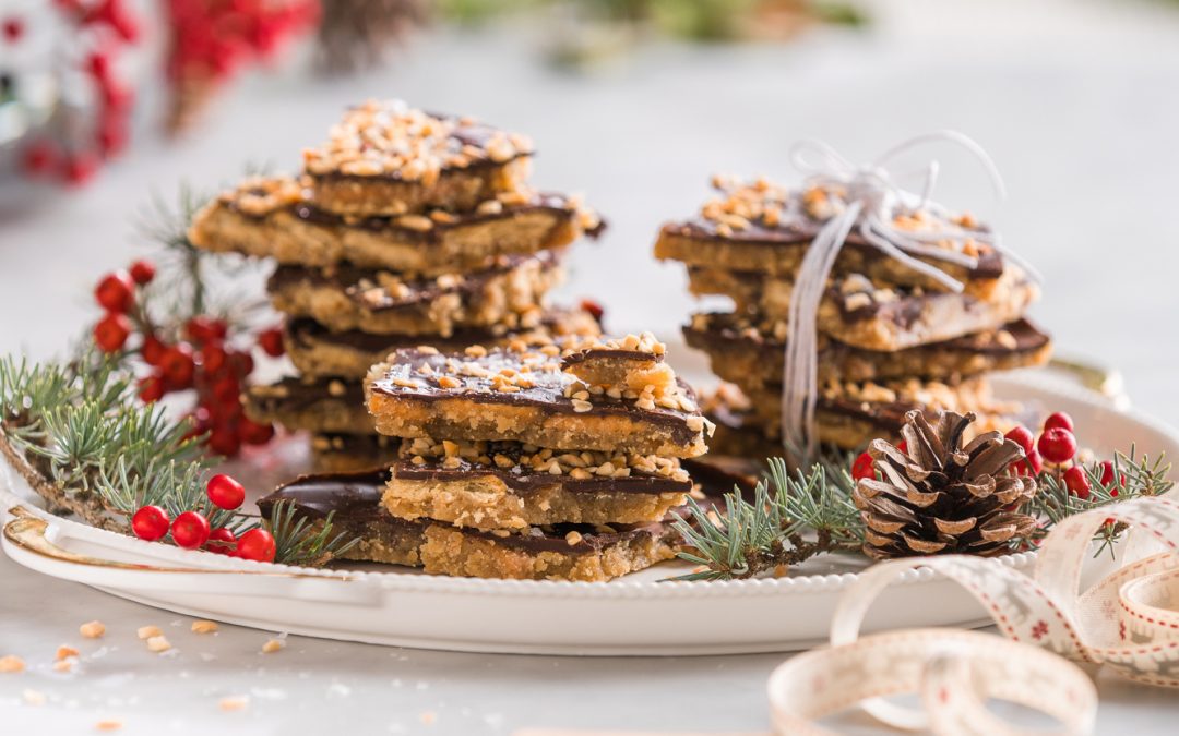 Caramel & Peanut Chocolate Bark