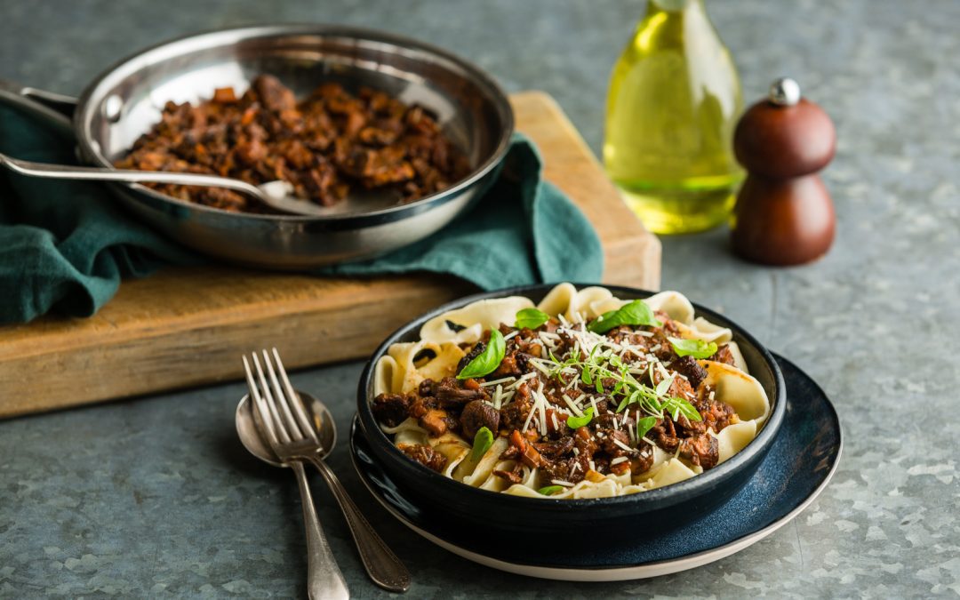 Mushroom Ragù with Homemade Pappardelle