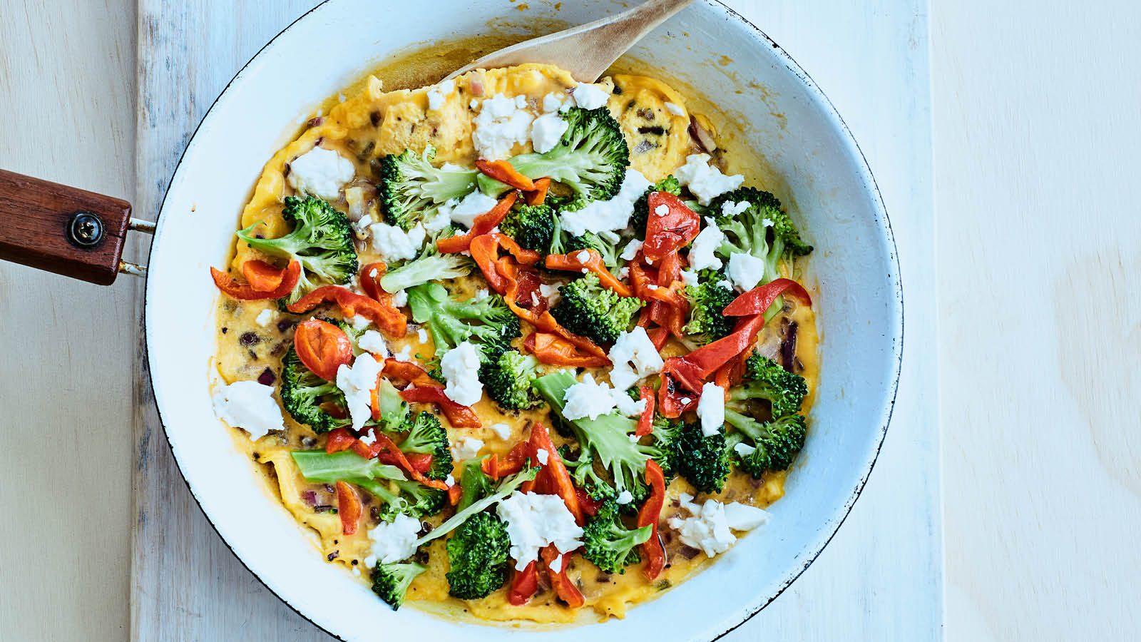 Broccoli, Capsicum And Feta Omelette | Fresh Start - Recipes