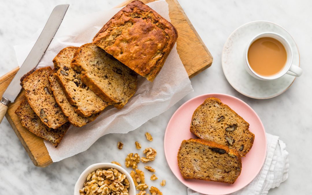 Healthier Banana Bread with Walnuts