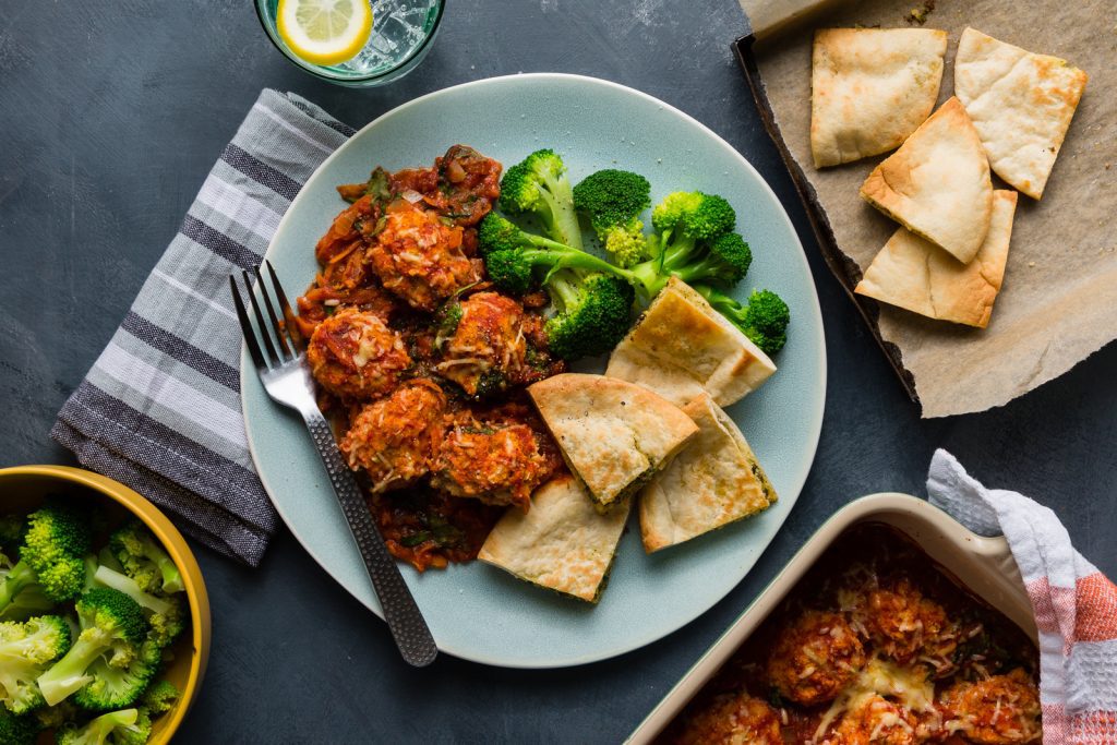 bb veg Ricotta Dumplings with Garlic Pita Bread BLOG