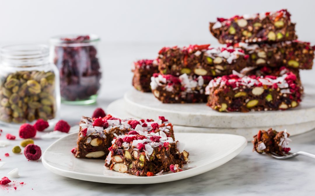 Healthier Vegan Rocky Road