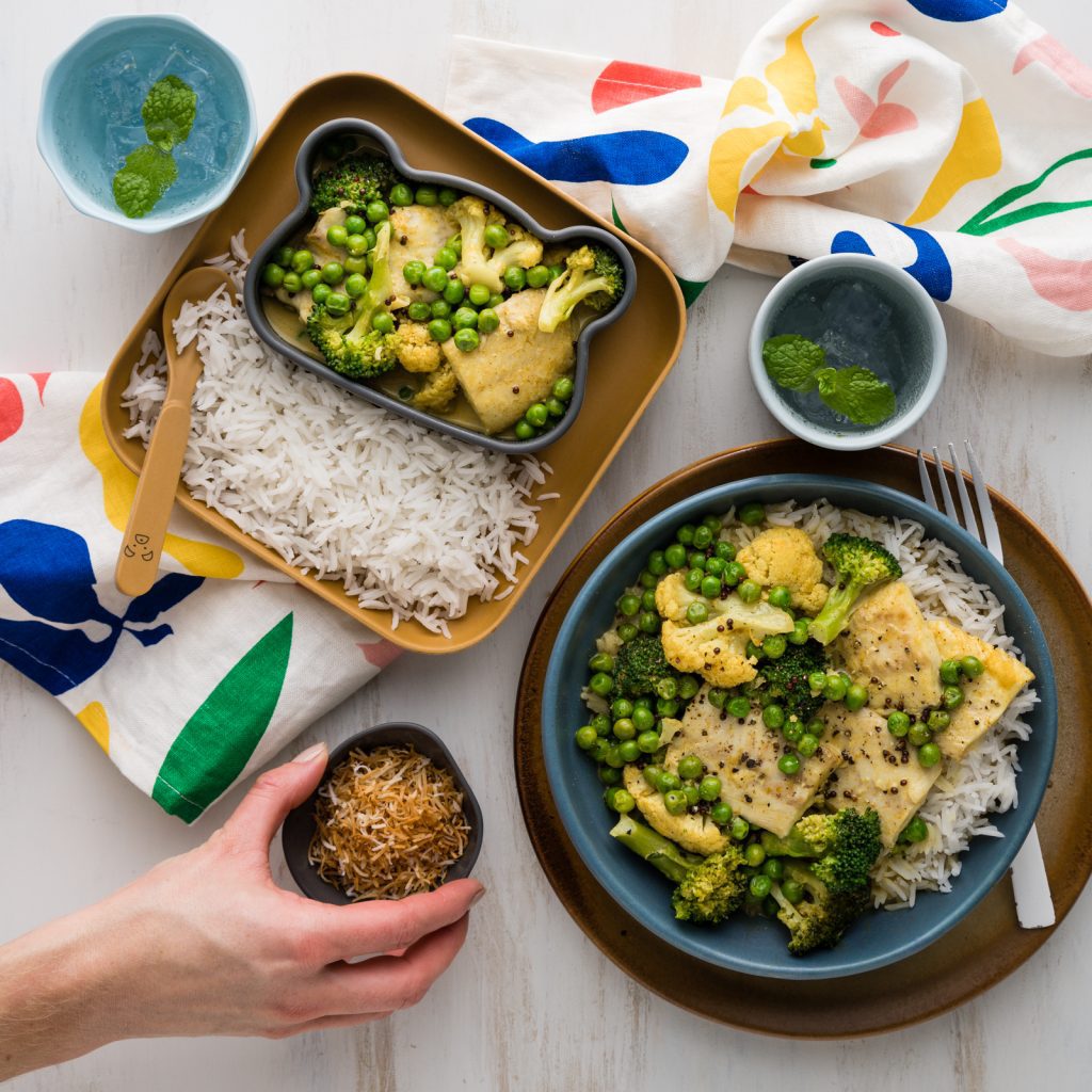 F Toasted Coconut Fish Curry with Basmati Rice SOCIAL BLOG