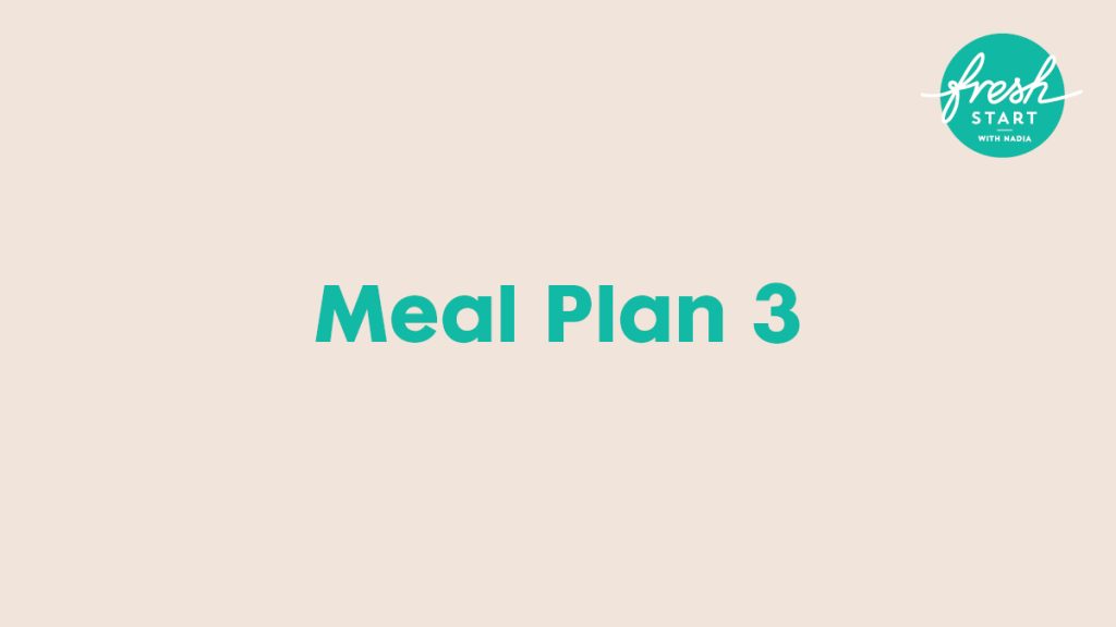 Meal plan 3 1