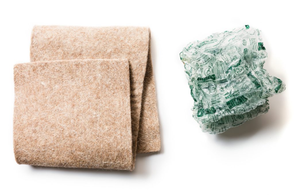 wool insulation plastic 