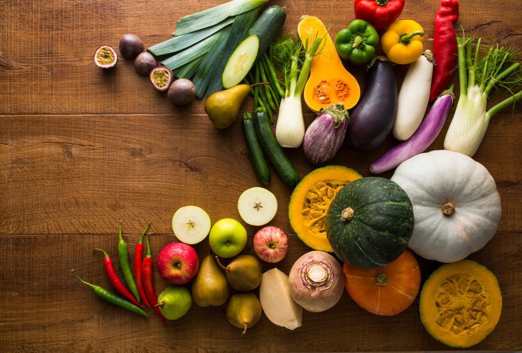 Vegetable flatlay