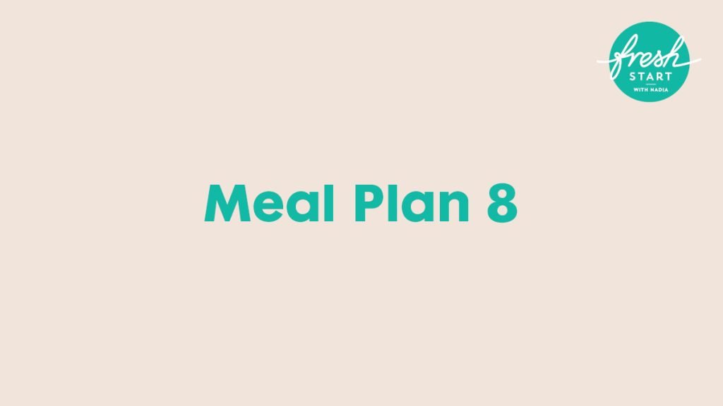 Meal plan 8