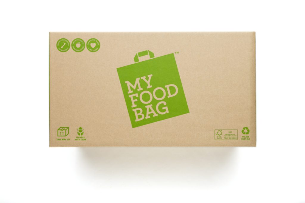 A My Food Bag box on a white background.