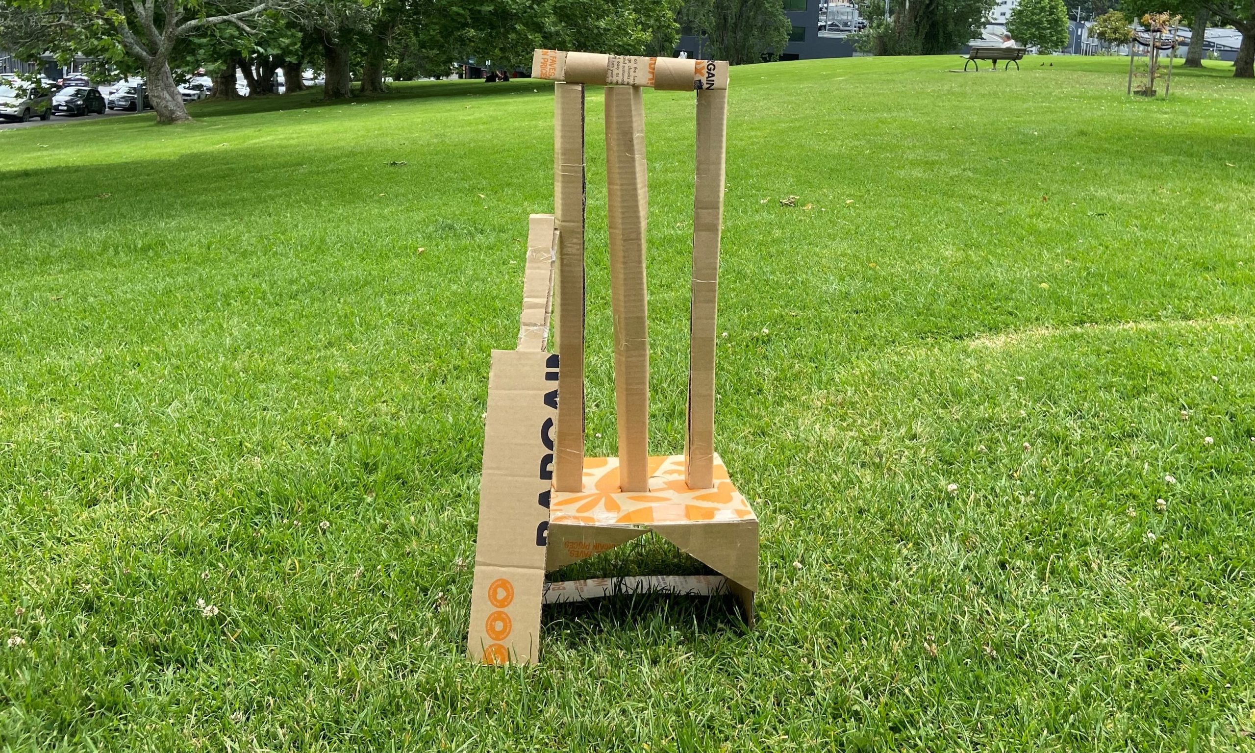 5 Crafty Ways to Reuse Your Box 5 Cricket wickets made from a Bargain Box.