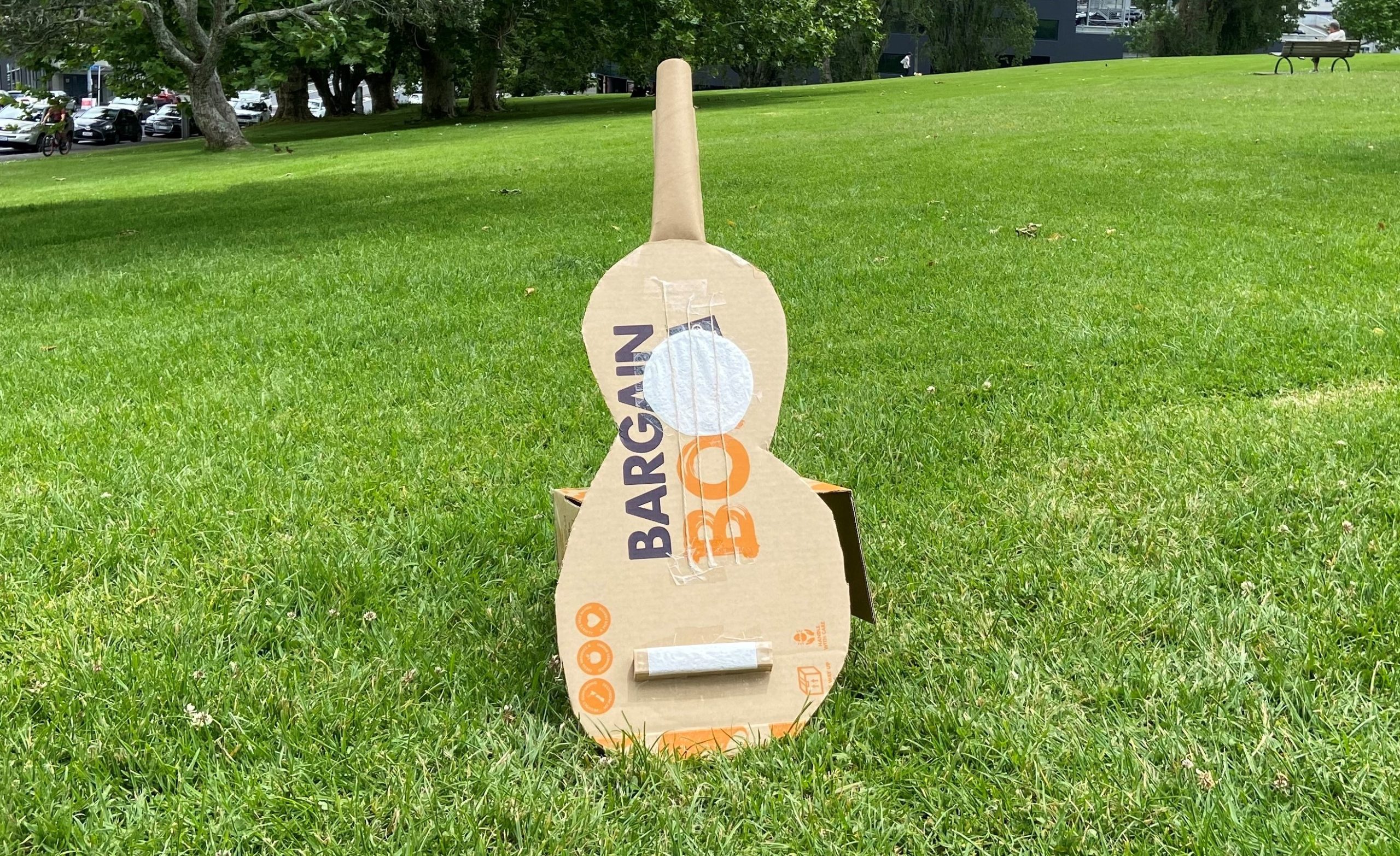 5 Crafty Ways to Reuse Your Box 7 A guitar example made from a Bargain Box.