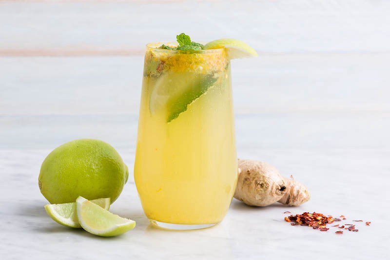 Healthier summer drinks with sparkling water 2 ginger
