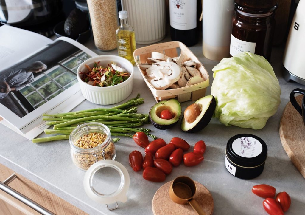 healthy ingredients for dish preparation