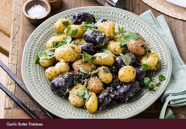 Large Garlic Potatoes