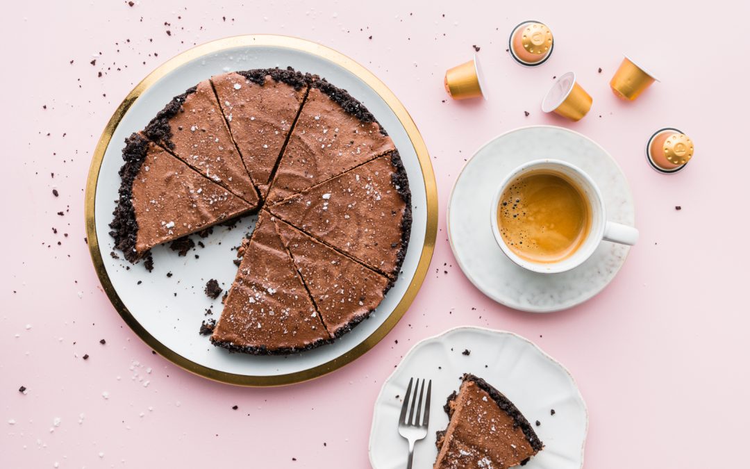 Chocolate Pudding Pie with Allpress Espresso