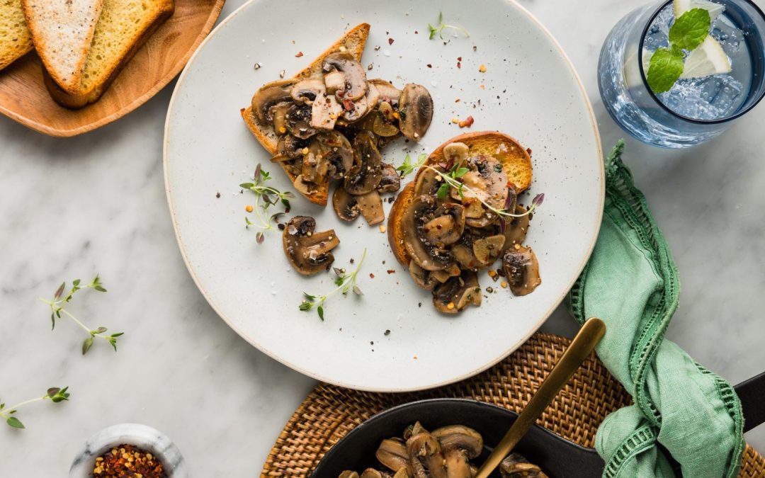 Creamy Oat Milk Mushrooms on Toast