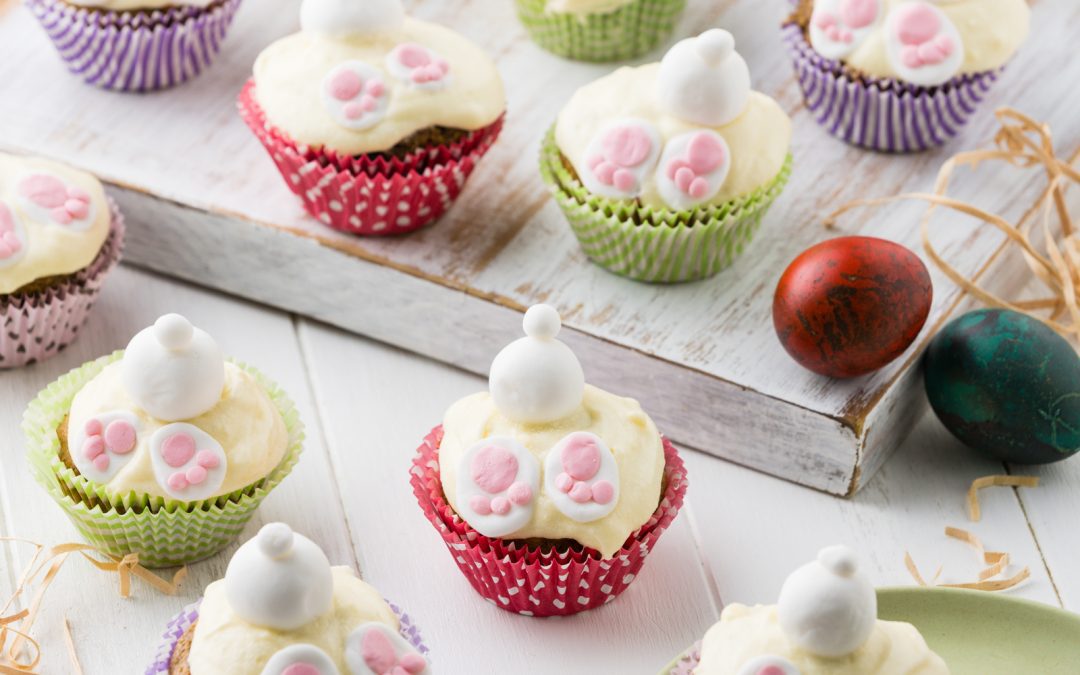 Easter Decorated Carrot Cake Muffins