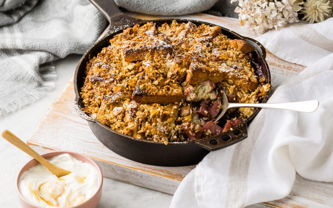 Plum & Pear French Toast Bake