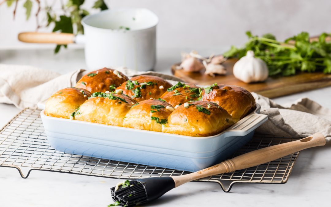 The Fluffiest Garlic Butter Rolls