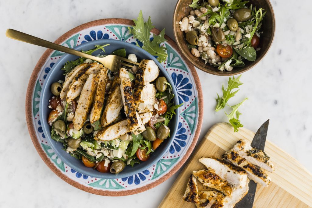 FS Mediterranean Chicken Bliss Bowl with Feta Olive Cannellini Salad alt 1 copy
