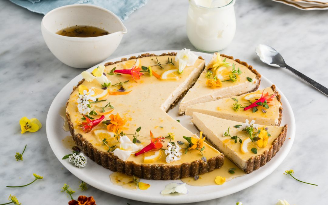 Honey & Thyme Baked Cheesecake￼
