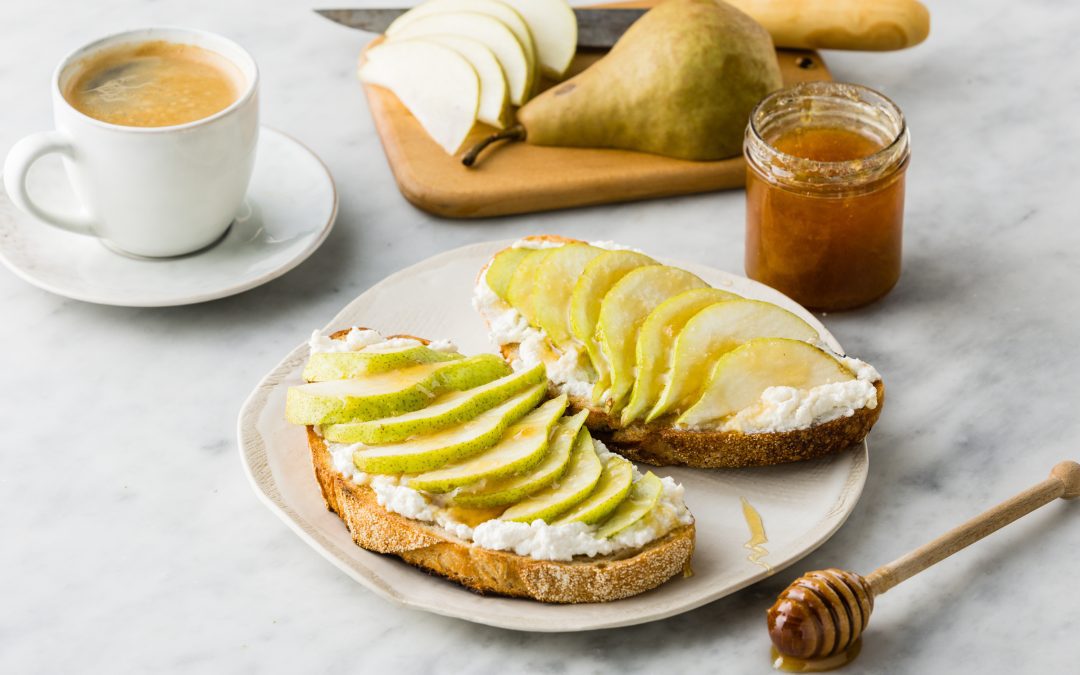 Gut Heroes Sourdough Series: Pear, Honey & Ricotta Toast