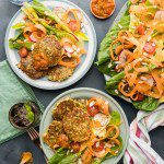 BB VEG Courgette Smashed Broccoli Skillet Cakes with Fresh Summer Salad alt 1