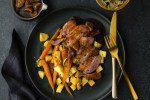 G Herb Roasted Duck Breast with Baby Carrots Fig Red Wine Jus BLOG