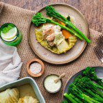 MC Stacey Morrisons Chicken Hangi Parcels with Broccolini and Watercress Béarnaise Edit