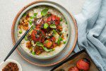 PB Easy Creamy Lemon Risotto with Vine Tomatoes Walnuts BLOG