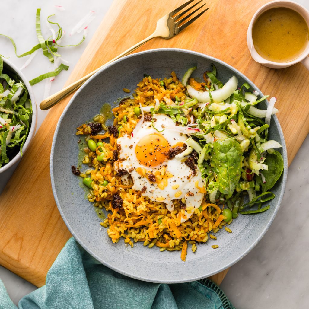 4 Key Nutrients for Vegetarians 2 FS 15 Minute Indian Fried Rice with Butter Curry Spiced Eggs