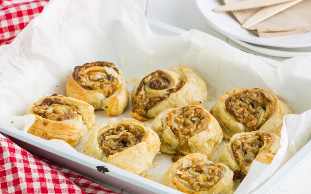 Kiwi Onion Cheese Scrolls