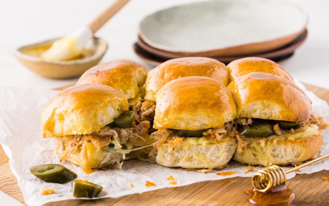 Pulled Pork Sliders with Sweet Sting Honey