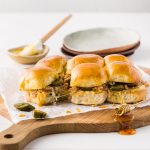 K Pulled Pork Sliders with Sweet Sting Honey
