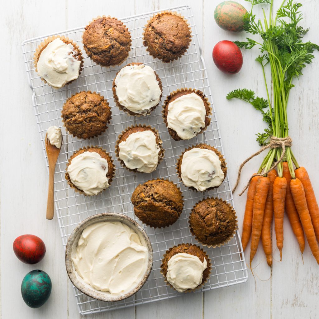 K Carrot Cake Muffins with Yoghurt Icing 1