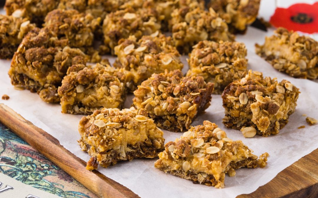 ANZAC Caramel Slice