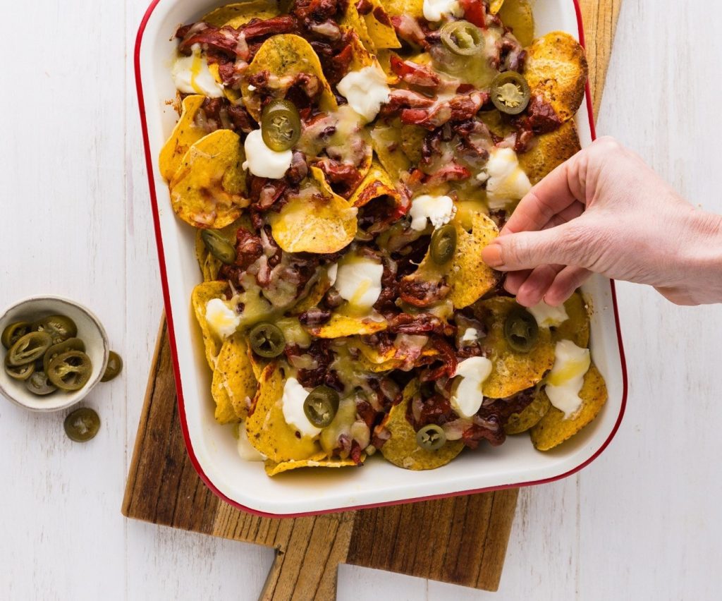 K Fully Loaded Veggie Nachos