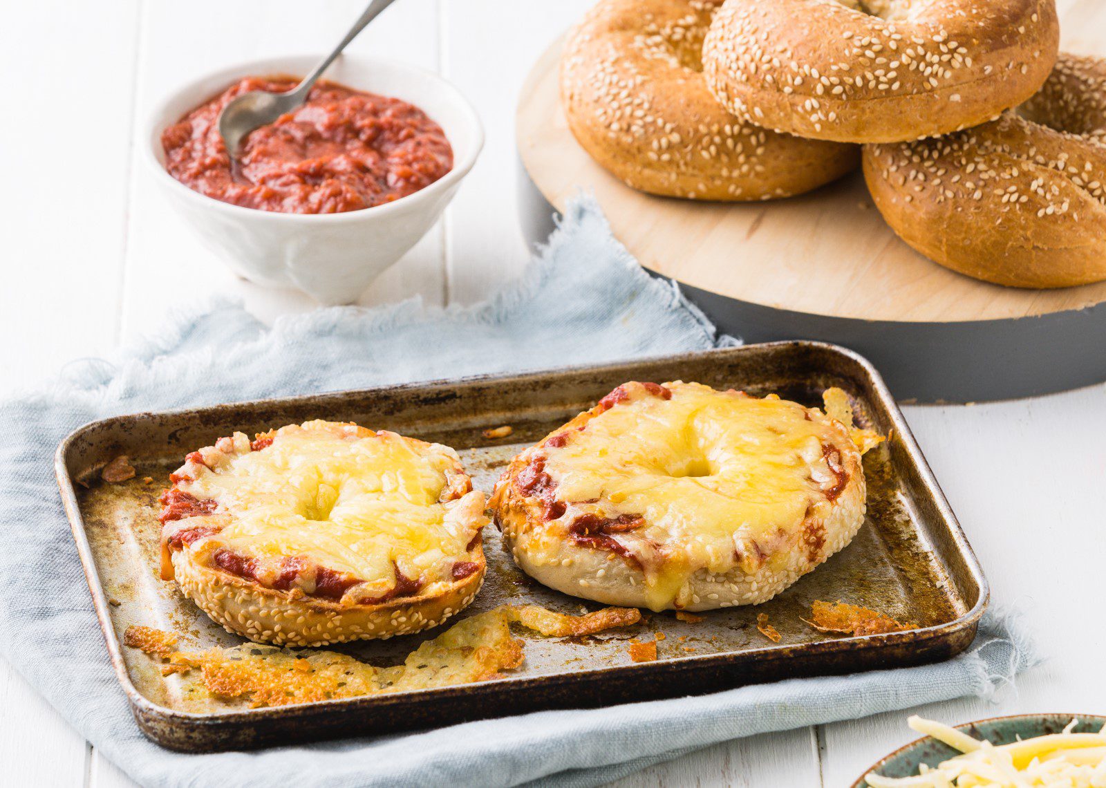 Pizza Bagels Blog Add On Recipes Bargain Box My Food Bag