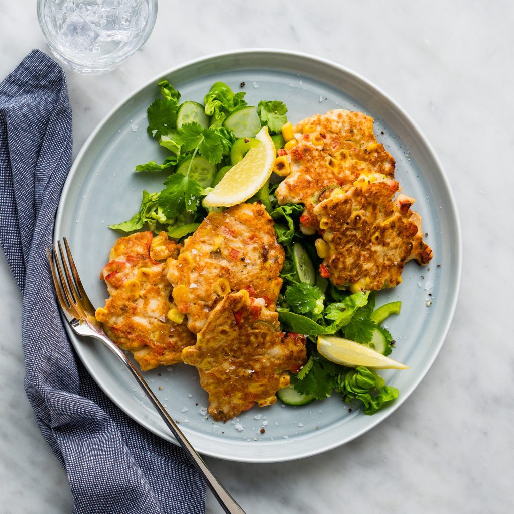 Fresh Start 8-Week Reset: Week Three 3 fs capsicum corn fish cakes 1