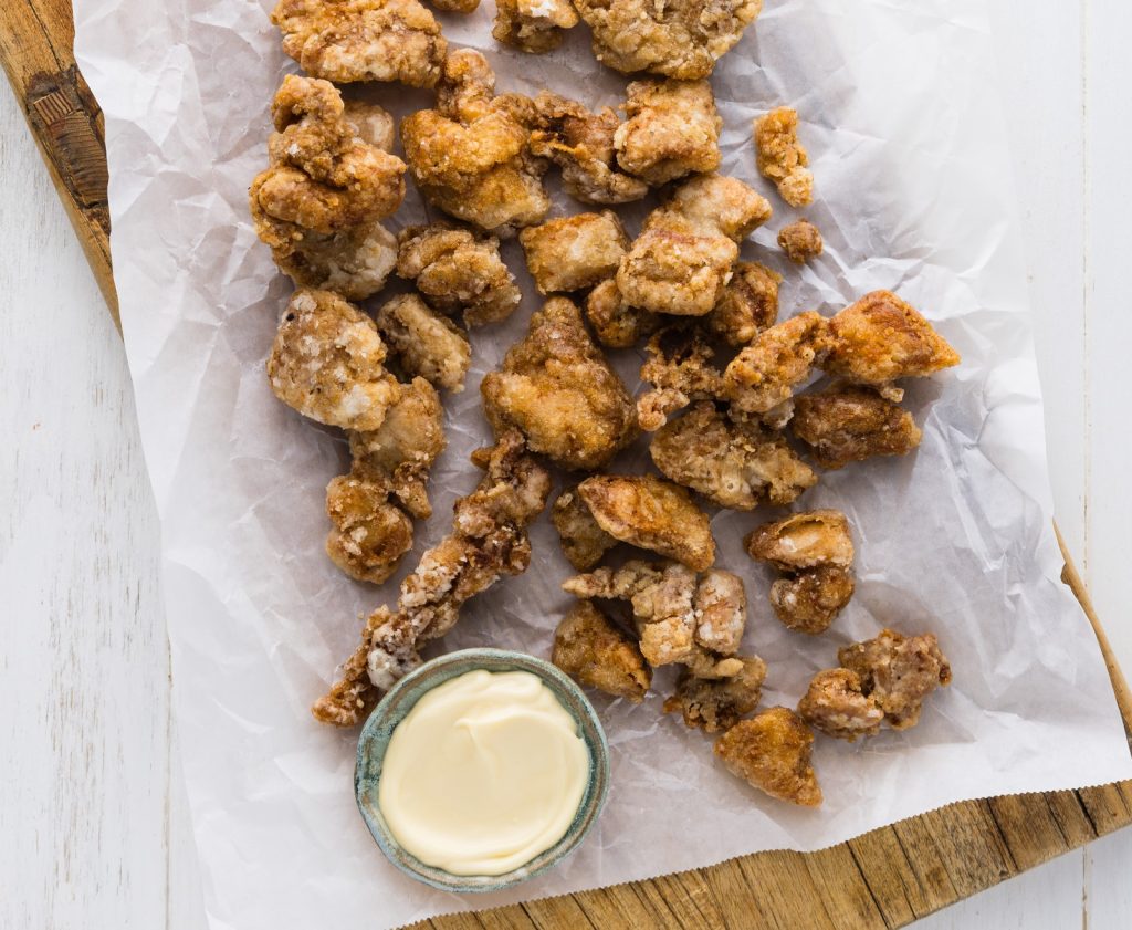 K Karaage Chicken with Japanese Mayo Serves 4