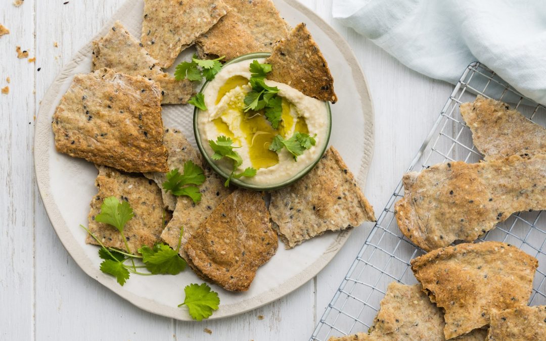 Oregano & Sesame Seed Crackers