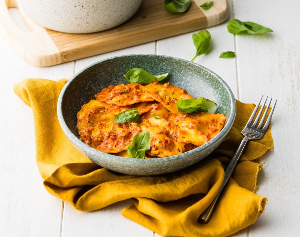 K Goats Cheese Pasta Creamy Sundried Tomato