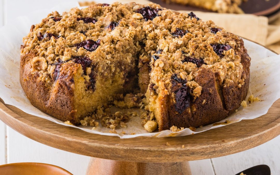 Blackberry Crumble Cake