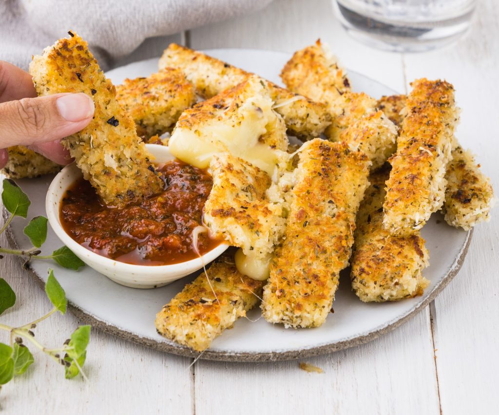 K Mozzarella Sticks with Chilli Jam