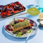 FS Baked Pesto Crumbed Salmon with Roasted Capsicum Zesty Yoghurt 2
