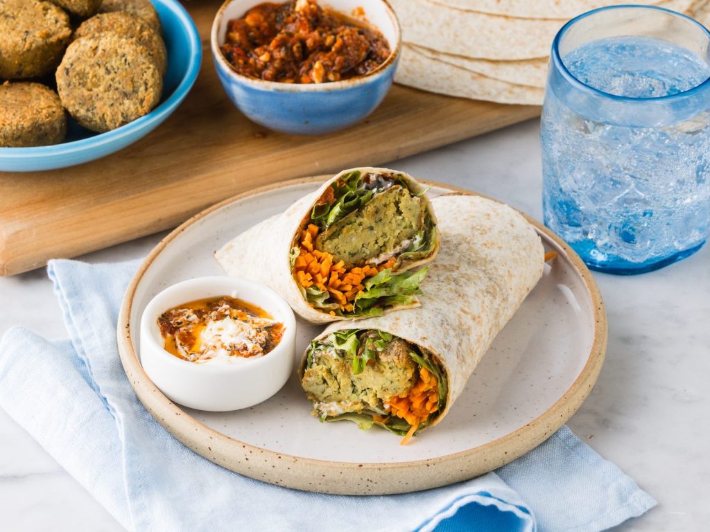 FS Falafel Rocket Sundried Tomato Wrap with Yoghurt 1 edited