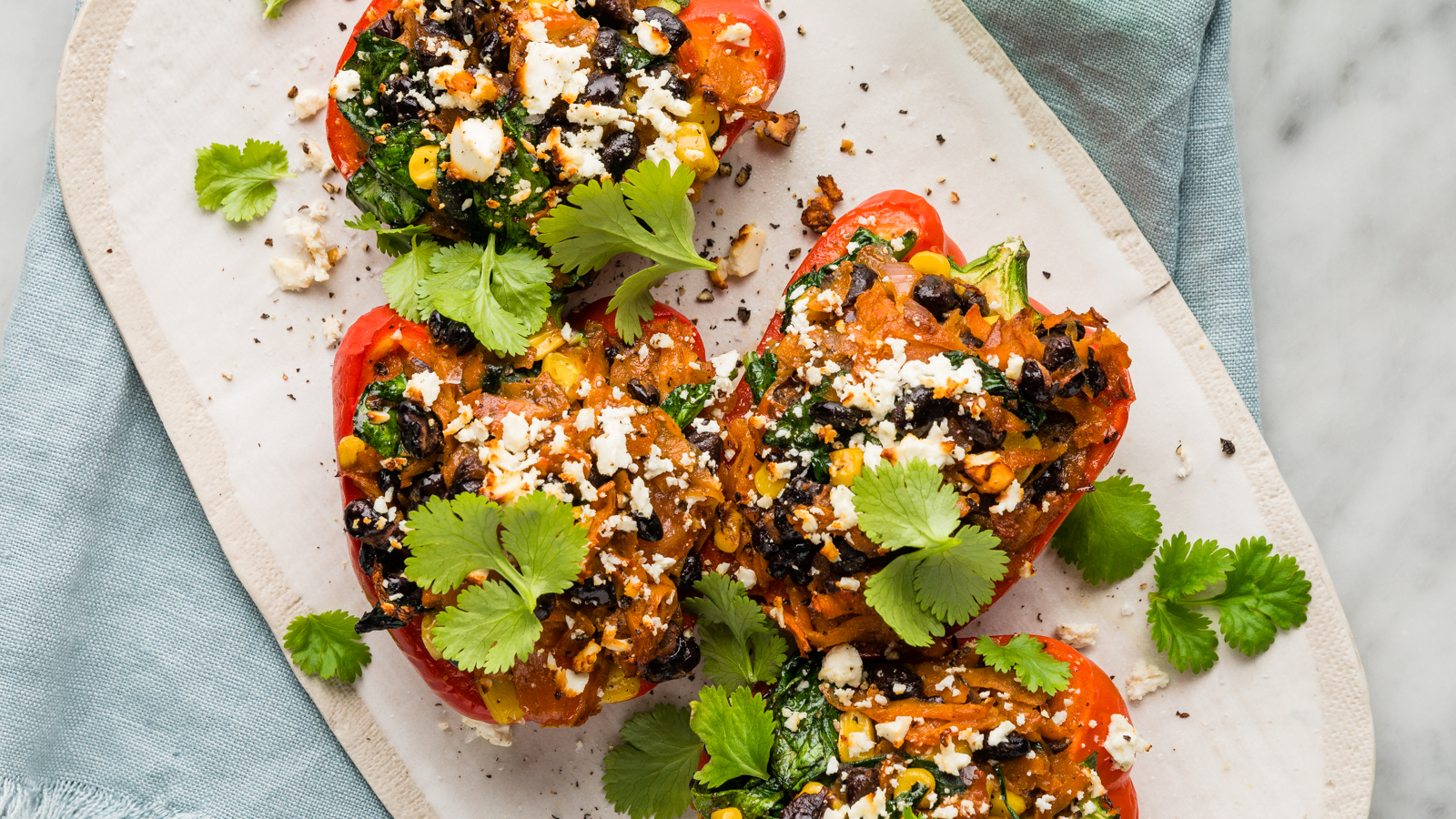 FS leftover black bean stuffed capsicums edited