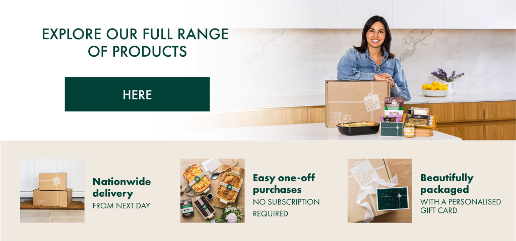 My Food Bag Foodie, Gifts & Care Packages Nadia Lim with a care package filled with delicious food & gifts.