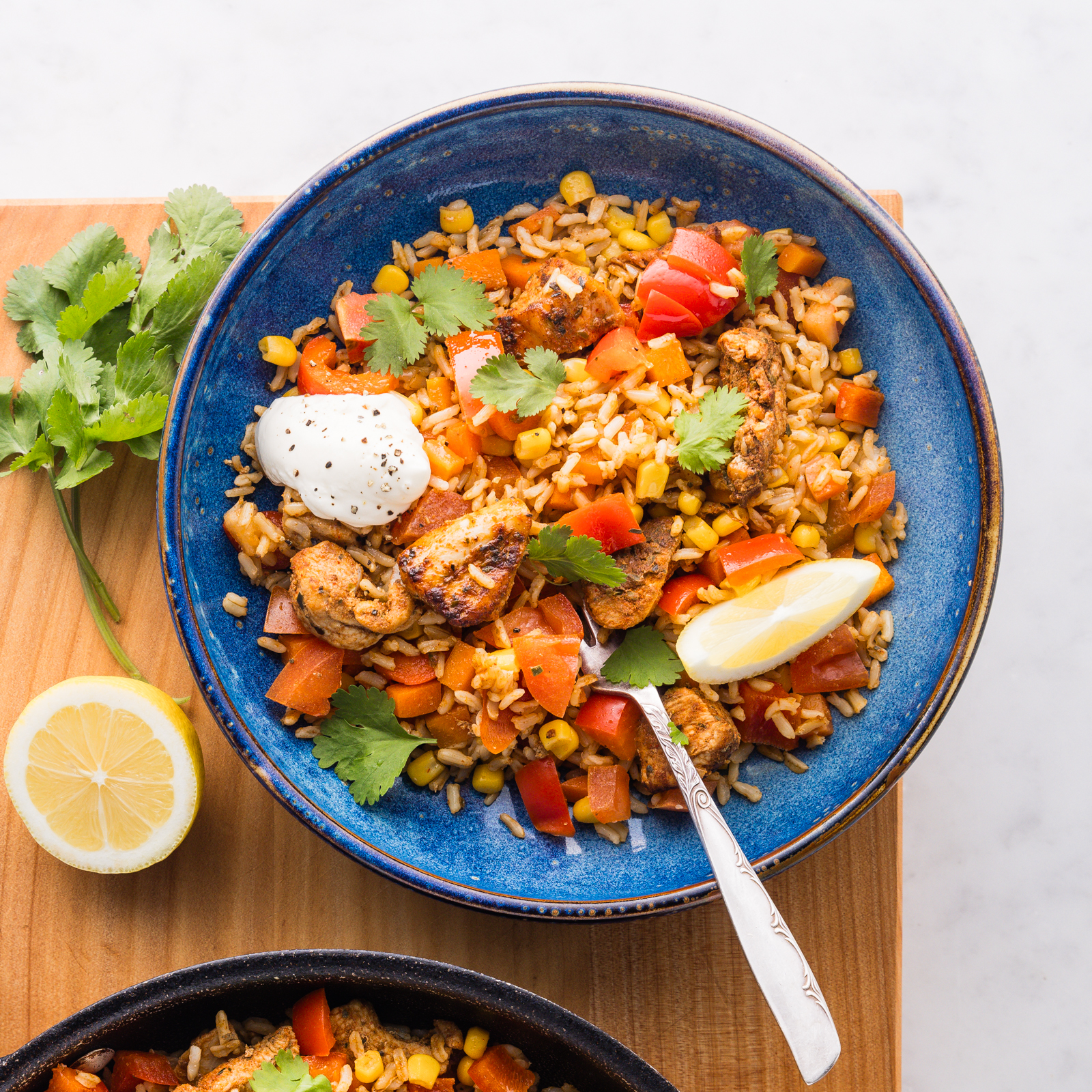 FS One-Pan Cajun Chicken Rice with Sour Cream